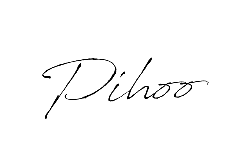 Make a beautiful signature design for name Pihoo. With this signature (Antro_Vectra) style, you can create a handwritten signature for free. Pihoo signature style 6 images and pictures png