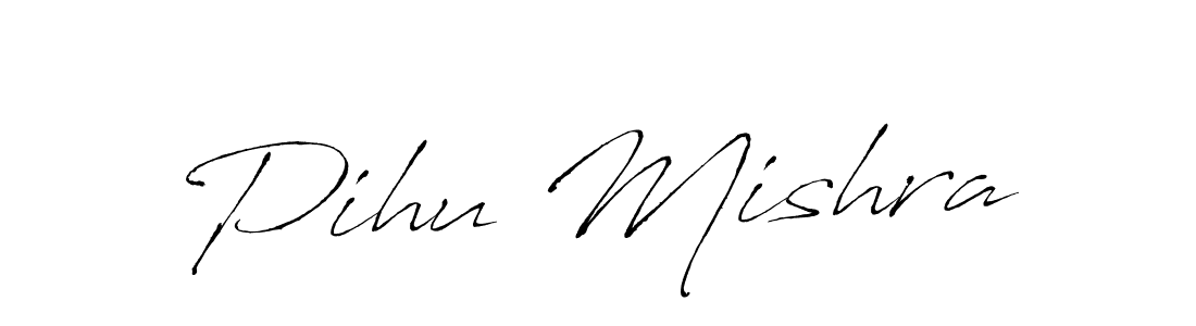 Design your own signature with our free online signature maker. With this signature software, you can create a handwritten (Antro_Vectra) signature for name Pihu Mishra. Pihu Mishra signature style 6 images and pictures png