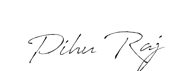 The best way (Antro_Vectra) to make a short signature is to pick only two or three words in your name. The name Pihu Raj include a total of six letters. For converting this name. Pihu Raj signature style 6 images and pictures png