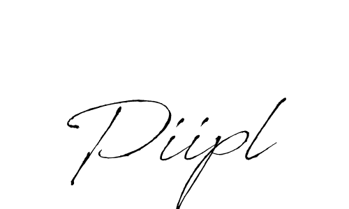 Design your own signature with our free online signature maker. With this signature software, you can create a handwritten (Antro_Vectra) signature for name Piipl. Piipl signature style 6 images and pictures png