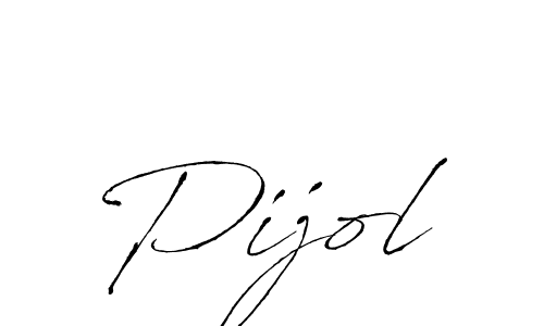 Use a signature maker to create a handwritten signature online. With this signature software, you can design (Antro_Vectra) your own signature for name Pijol. Pijol signature style 6 images and pictures png