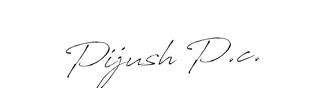 Make a beautiful signature design for name Pijush P.c.. With this signature (Antro_Vectra) style, you can create a handwritten signature for free. Pijush P.c. signature style 6 images and pictures png