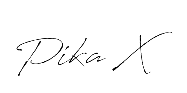 Pika X stylish signature style. Best Handwritten Sign (Antro_Vectra) for my name. Handwritten Signature Collection Ideas for my name Pika X. Pika X signature style 6 images and pictures png