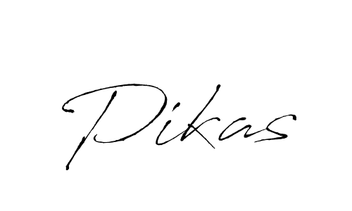 Make a beautiful signature design for name Pikas. With this signature (Antro_Vectra) style, you can create a handwritten signature for free. Pikas signature style 6 images and pictures png