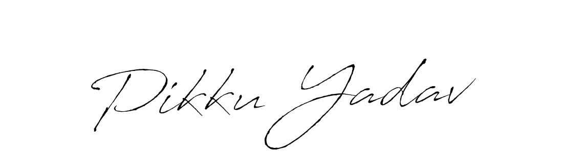 The best way (Antro_Vectra) to make a short signature is to pick only two or three words in your name. The name Pikku Yadav include a total of six letters. For converting this name. Pikku Yadav signature style 6 images and pictures png