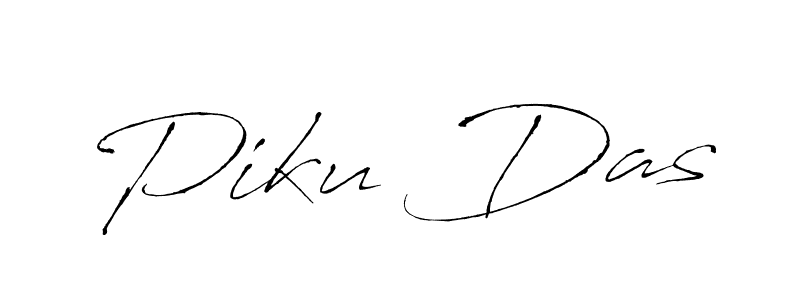 The best way (Antro_Vectra) to make a short signature is to pick only two or three words in your name. The name Piku Das include a total of six letters. For converting this name. Piku Das signature style 6 images and pictures png
