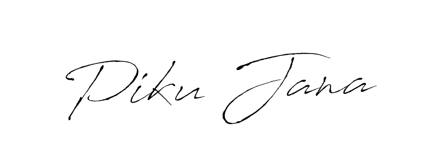 Make a beautiful signature design for name Piku Jana. Use this online signature maker to create a handwritten signature for free. Piku Jana signature style 6 images and pictures png