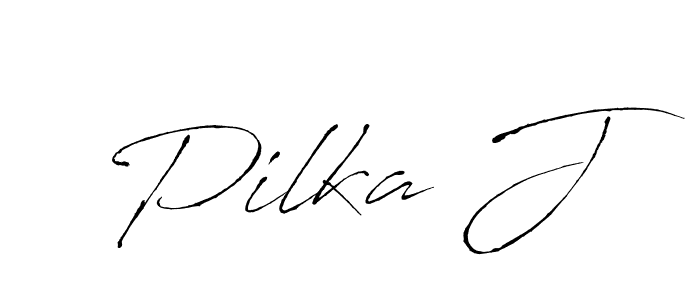 Similarly Antro_Vectra is the best handwritten signature design. Signature creator online .You can use it as an online autograph creator for name Pilka J. Pilka J signature style 6 images and pictures png