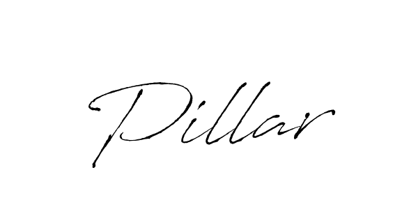 How to make Pillar signature? Antro_Vectra is a professional autograph style. Create handwritten signature for Pillar name. Pillar signature style 6 images and pictures png