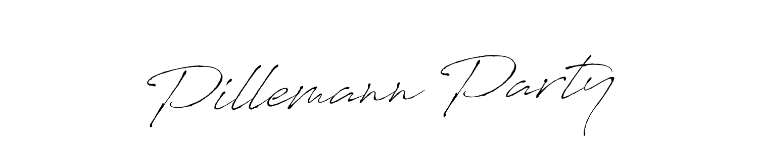 Design your own signature with our free online signature maker. With this signature software, you can create a handwritten (Antro_Vectra) signature for name Pillemann Party. Pillemann Party signature style 6 images and pictures png