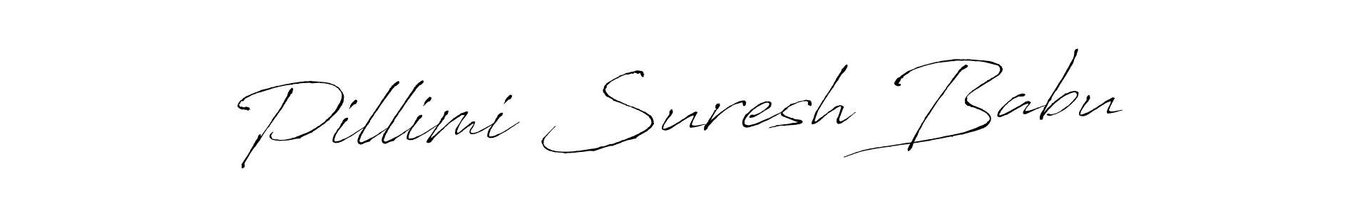 Design your own signature with our free online signature maker. With this signature software, you can create a handwritten (Antro_Vectra) signature for name Pillimi Suresh Babu. Pillimi Suresh Babu signature style 6 images and pictures png