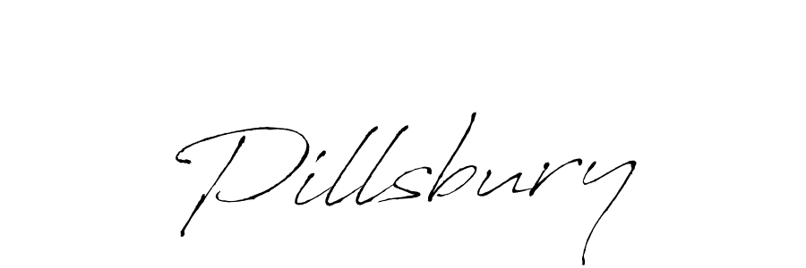 You should practise on your own different ways (Antro_Vectra) to write your name (Pillsbury) in signature. don't let someone else do it for you. Pillsbury signature style 6 images and pictures png