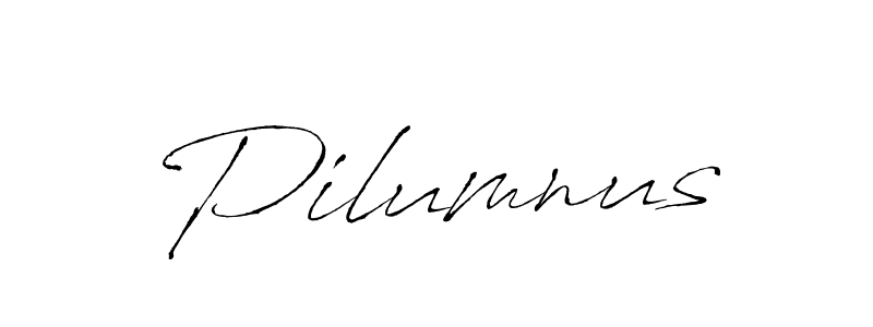 Antro_Vectra is a professional signature style that is perfect for those who want to add a touch of class to their signature. It is also a great choice for those who want to make their signature more unique. Get Pilumnus name to fancy signature for free. Pilumnus signature style 6 images and pictures png