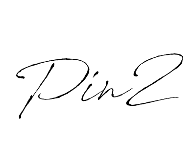 Antro_Vectra is a professional signature style that is perfect for those who want to add a touch of class to their signature. It is also a great choice for those who want to make their signature more unique. Get Pin2 name to fancy signature for free. Pin2 signature style 6 images and pictures png