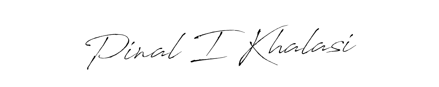 Use a signature maker to create a handwritten signature online. With this signature software, you can design (Antro_Vectra) your own signature for name Pinal I Khalasi. Pinal I Khalasi signature style 6 images and pictures png