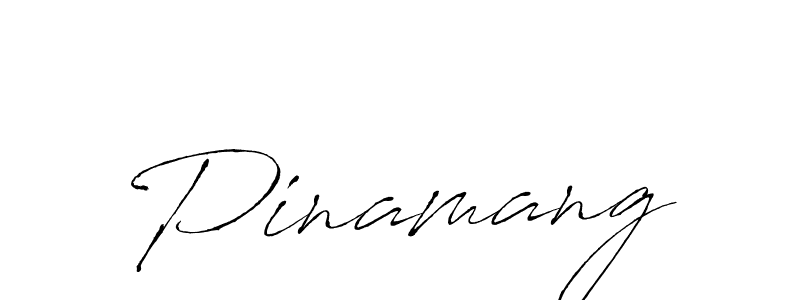 Create a beautiful signature design for name Pinamang. With this signature (Antro_Vectra) fonts, you can make a handwritten signature for free. Pinamang signature style 6 images and pictures png