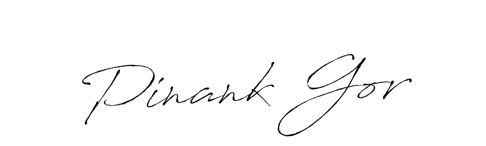 Use a signature maker to create a handwritten signature online. With this signature software, you can design (Antro_Vectra) your own signature for name Pinank Gor. Pinank Gor signature style 6 images and pictures png
