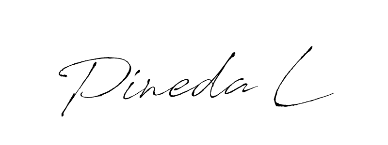 Make a beautiful signature design for name Pineda L. With this signature (Antro_Vectra) style, you can create a handwritten signature for free. Pineda L signature style 6 images and pictures png