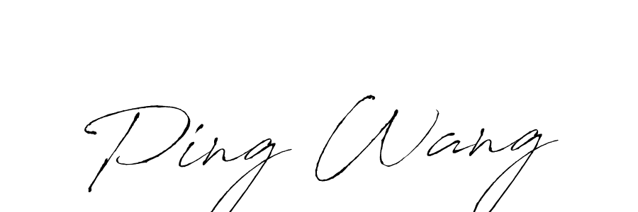 if you are searching for the best signature style for your name Ping Wang. so please give up your signature search. here we have designed multiple signature styles  using Antro_Vectra. Ping Wang signature style 6 images and pictures png