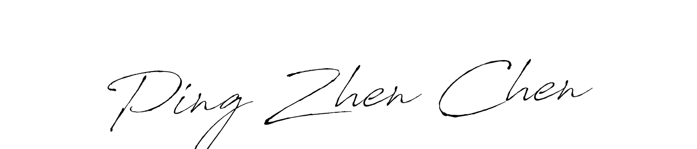 Antro_Vectra is a professional signature style that is perfect for those who want to add a touch of class to their signature. It is also a great choice for those who want to make their signature more unique. Get Ping Zhen Chen name to fancy signature for free. Ping Zhen Chen signature style 6 images and pictures png