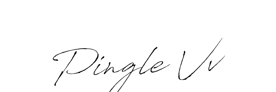 Make a beautiful signature design for name Pingle Vv. With this signature (Antro_Vectra) style, you can create a handwritten signature for free. Pingle Vv signature style 6 images and pictures png