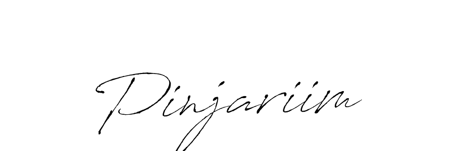 Design your own signature with our free online signature maker. With this signature software, you can create a handwritten (Antro_Vectra) signature for name Pinjariim. Pinjariim signature style 6 images and pictures png