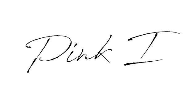 How to make Pink I name signature. Use Antro_Vectra style for creating short signs online. This is the latest handwritten sign. Pink I signature style 6 images and pictures png