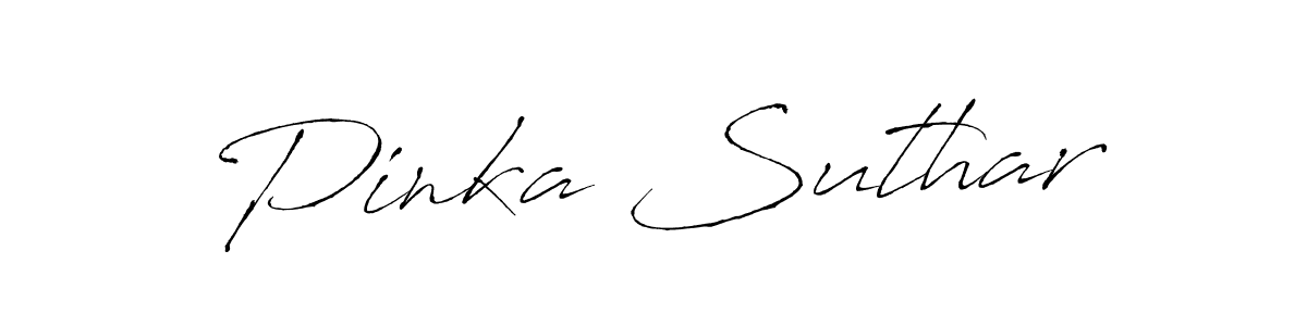 Antro_Vectra is a professional signature style that is perfect for those who want to add a touch of class to their signature. It is also a great choice for those who want to make their signature more unique. Get Pinka Suthar name to fancy signature for free. Pinka Suthar signature style 6 images and pictures png