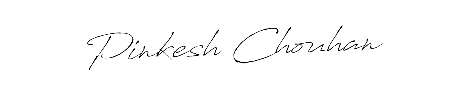 Use a signature maker to create a handwritten signature online. With this signature software, you can design (Antro_Vectra) your own signature for name Pinkesh Chouhan. Pinkesh Chouhan signature style 6 images and pictures png