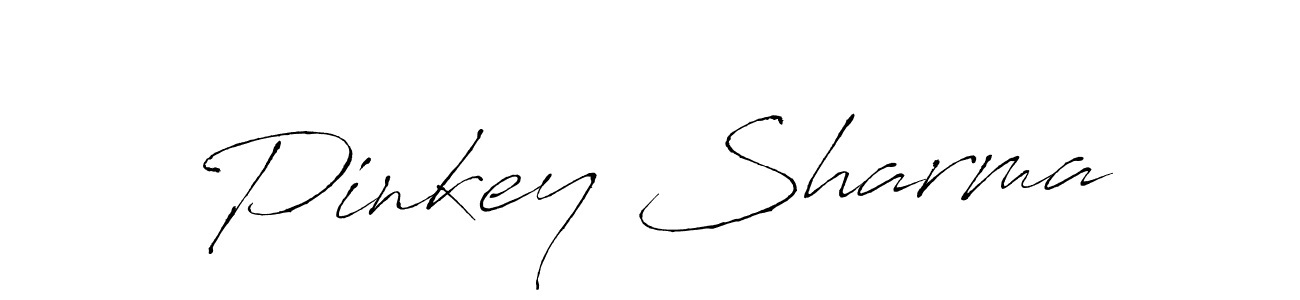 How to make Pinkey Sharma signature? Antro_Vectra is a professional autograph style. Create handwritten signature for Pinkey Sharma name. Pinkey Sharma signature style 6 images and pictures png