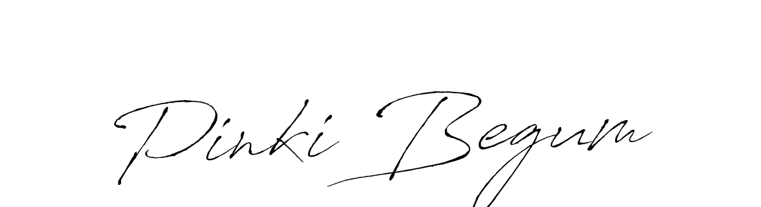 Pinki Begum stylish signature style. Best Handwritten Sign (Antro_Vectra) for my name. Handwritten Signature Collection Ideas for my name Pinki Begum. Pinki Begum signature style 6 images and pictures png