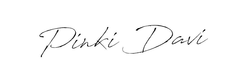 How to make Pinki Davi name signature. Use Antro_Vectra style for creating short signs online. This is the latest handwritten sign. Pinki Davi signature style 6 images and pictures png