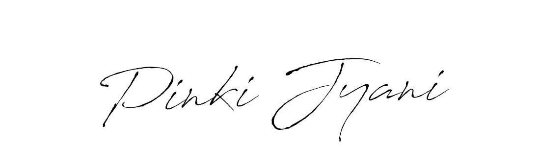 How to make Pinki Jyani name signature. Use Antro_Vectra style for creating short signs online. This is the latest handwritten sign. Pinki Jyani signature style 6 images and pictures png