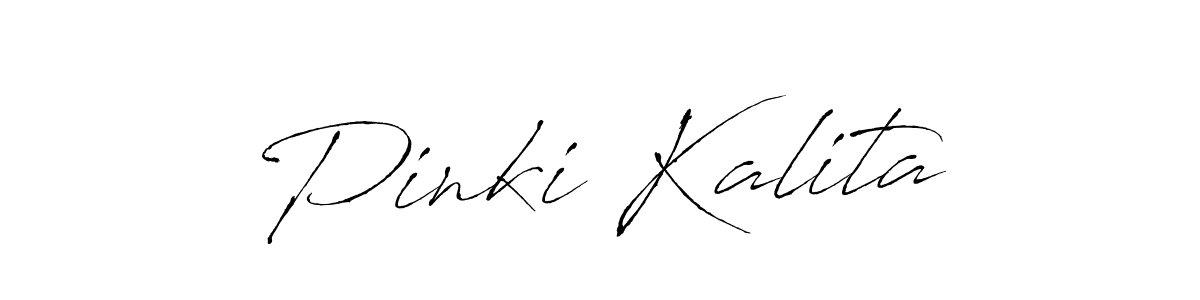 Create a beautiful signature design for name Pinki Kalita. With this signature (Antro_Vectra) fonts, you can make a handwritten signature for free. Pinki Kalita signature style 6 images and pictures png
