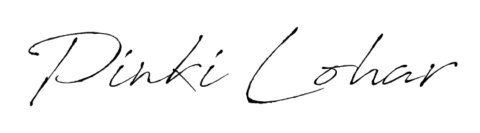 Design your own signature with our free online signature maker. With this signature software, you can create a handwritten (Antro_Vectra) signature for name Pinki Lohar. Pinki Lohar signature style 6 images and pictures png