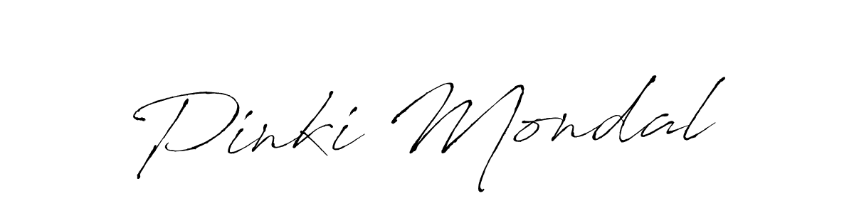 Create a beautiful signature design for name Pinki Mondal. With this signature (Antro_Vectra) fonts, you can make a handwritten signature for free. Pinki Mondal signature style 6 images and pictures png