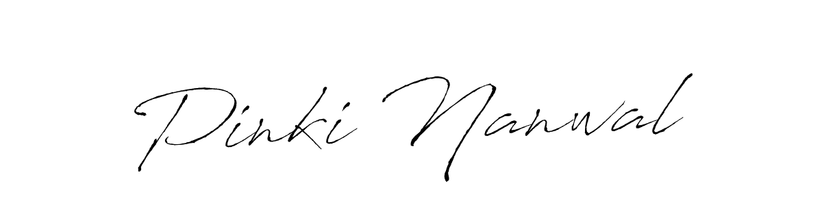 The best way (Antro_Vectra) to make a short signature is to pick only two or three words in your name. The name Pinki Nanwal include a total of six letters. For converting this name. Pinki Nanwal signature style 6 images and pictures png