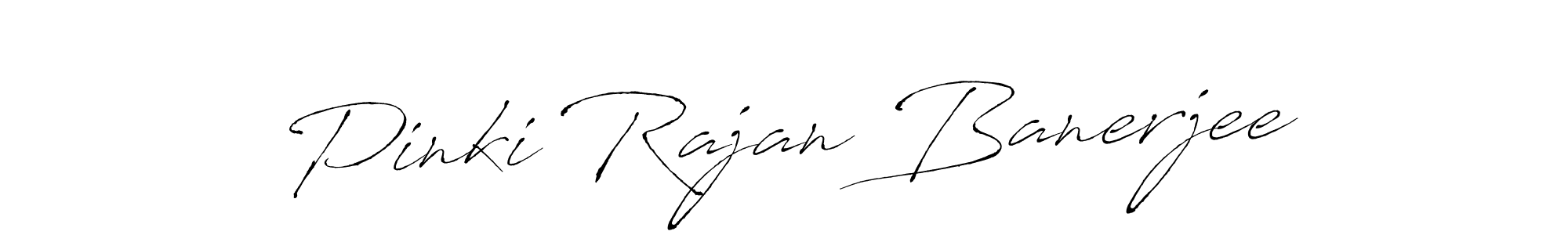 Make a beautiful signature design for name Pinki Rajan Banerjee. Use this online signature maker to create a handwritten signature for free. Pinki Rajan Banerjee signature style 6 images and pictures png