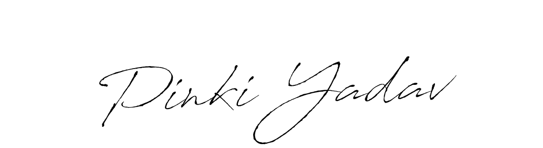 How to make Pinki Yadav name signature. Use Antro_Vectra style for creating short signs online. This is the latest handwritten sign. Pinki Yadav signature style 6 images and pictures png