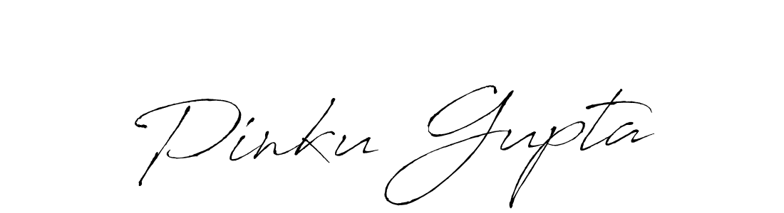 Pinku Gupta stylish signature style. Best Handwritten Sign (Antro_Vectra) for my name. Handwritten Signature Collection Ideas for my name Pinku Gupta. Pinku Gupta signature style 6 images and pictures png