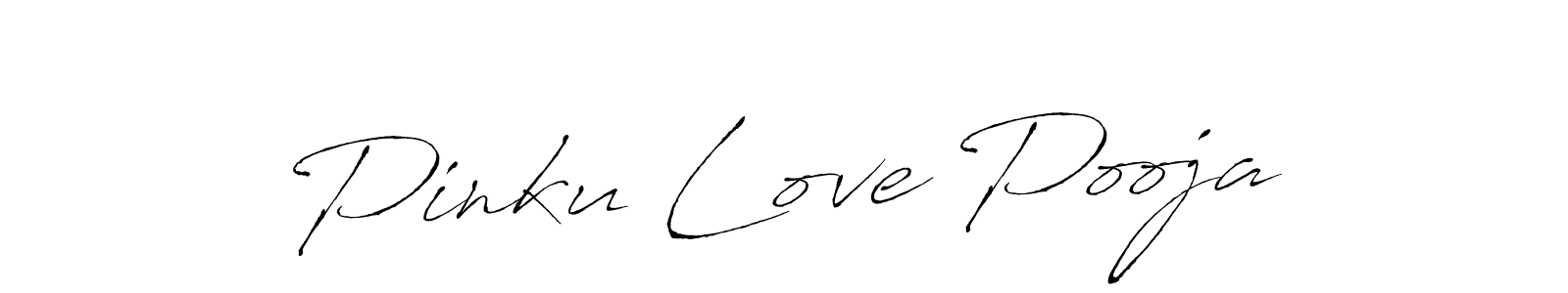 How to make Pinku Love Pooja signature? Antro_Vectra is a professional autograph style. Create handwritten signature for Pinku Love Pooja name. Pinku Love Pooja signature style 6 images and pictures png