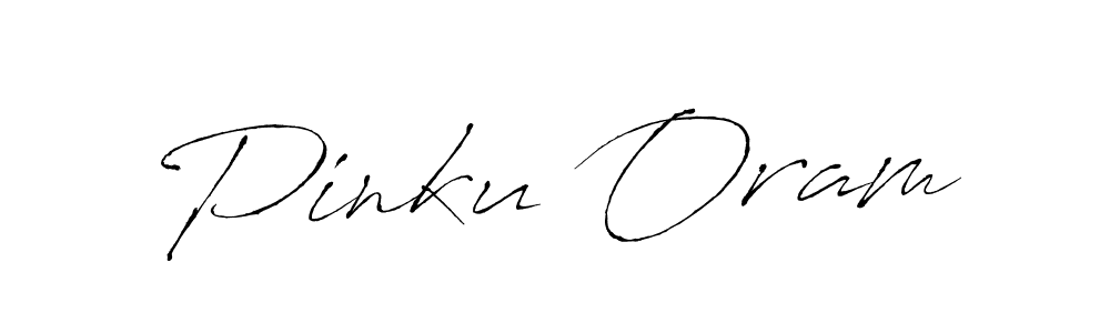 Use a signature maker to create a handwritten signature online. With this signature software, you can design (Antro_Vectra) your own signature for name Pinku Oram. Pinku Oram signature style 6 images and pictures png