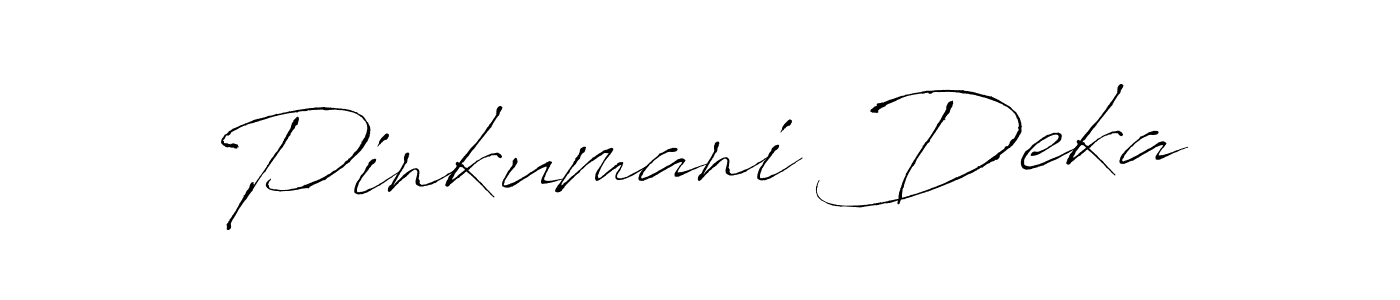 You should practise on your own different ways (Antro_Vectra) to write your name (Pinkumani Deka) in signature. don't let someone else do it for you. Pinkumani Deka signature style 6 images and pictures png