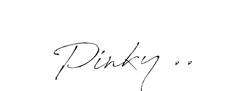 Pinky .. stylish signature style. Best Handwritten Sign (Antro_Vectra) for my name. Handwritten Signature Collection Ideas for my name Pinky ... Pinky .. signature style 6 images and pictures png