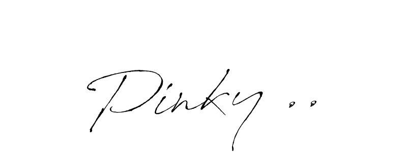 Pinky .. stylish signature style. Best Handwritten Sign (Antro_Vectra) for my name. Handwritten Signature Collection Ideas for my name Pinky ... Pinky .. signature style 6 images and pictures png