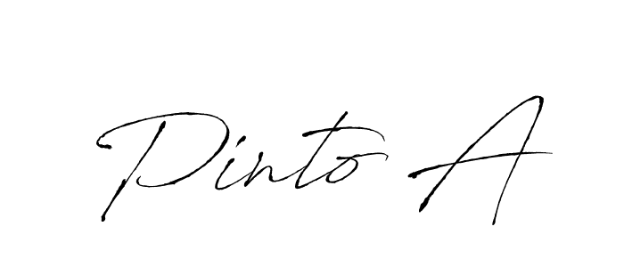 The best way (Antro_Vectra) to make a short signature is to pick only two or three words in your name. The name Pinto A include a total of six letters. For converting this name. Pinto A signature style 6 images and pictures png