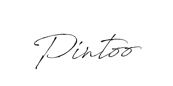 Design your own signature with our free online signature maker. With this signature software, you can create a handwritten (Antro_Vectra) signature for name Pintoo. Pintoo signature style 6 images and pictures png