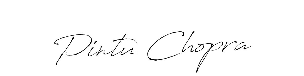 if you are searching for the best signature style for your name Pintu Chopra. so please give up your signature search. here we have designed multiple signature styles  using Antro_Vectra. Pintu Chopra signature style 6 images and pictures png