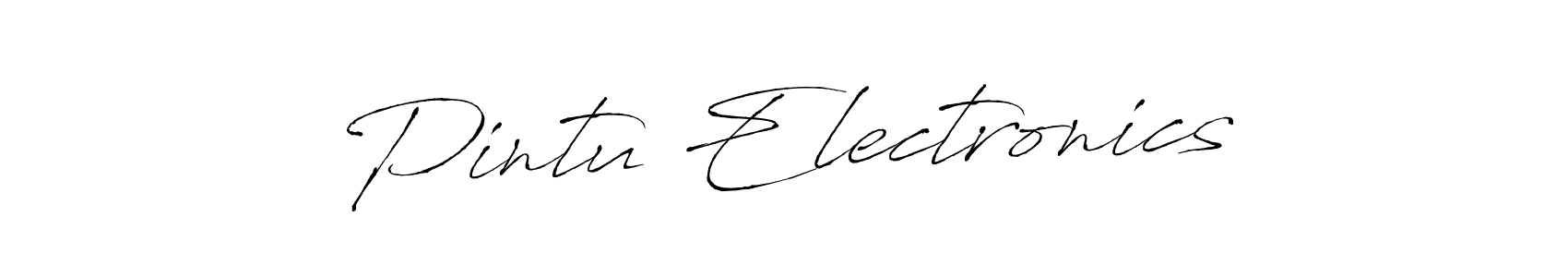 Antro_Vectra is a professional signature style that is perfect for those who want to add a touch of class to their signature. It is also a great choice for those who want to make their signature more unique. Get Pintu Electronics name to fancy signature for free. Pintu Electronics signature style 6 images and pictures png