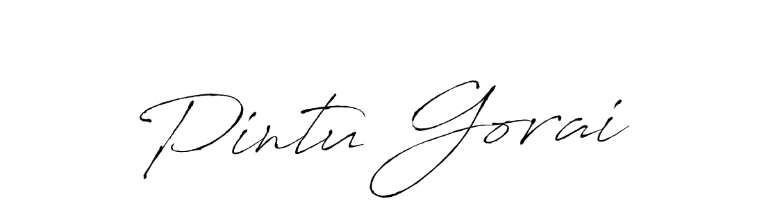 Pintu Gorai stylish signature style. Best Handwritten Sign (Antro_Vectra) for my name. Handwritten Signature Collection Ideas for my name Pintu Gorai. Pintu Gorai signature style 6 images and pictures png